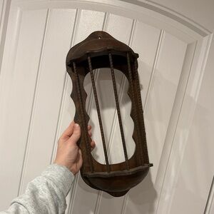 Rustic Wooden Wall Pocket